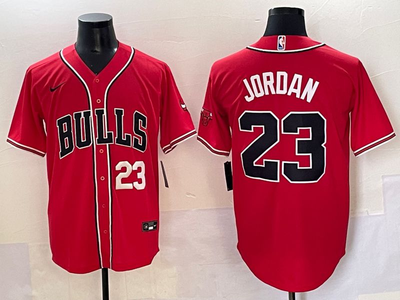 Men 2025 Chicago Bulls 23 Jordan Red Joint Name Nike NBA Jersey style 10